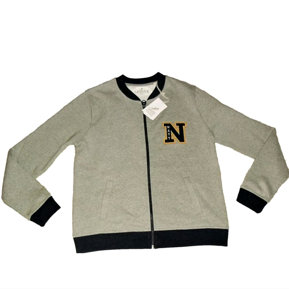 Navy Midshipmen University Womens Girls Zip Up Sweatshirt sz. Medium New Ncaa